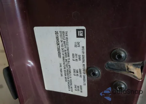 2003 Chevrolet Impala Ls z USA, uszkodzony, nr VIN 2G1WH52K739245931